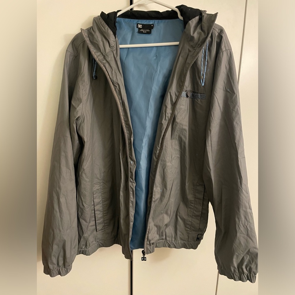 Gray DC Windbreaker